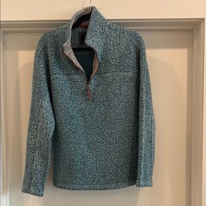 Blue Quarter-Zip Sweater